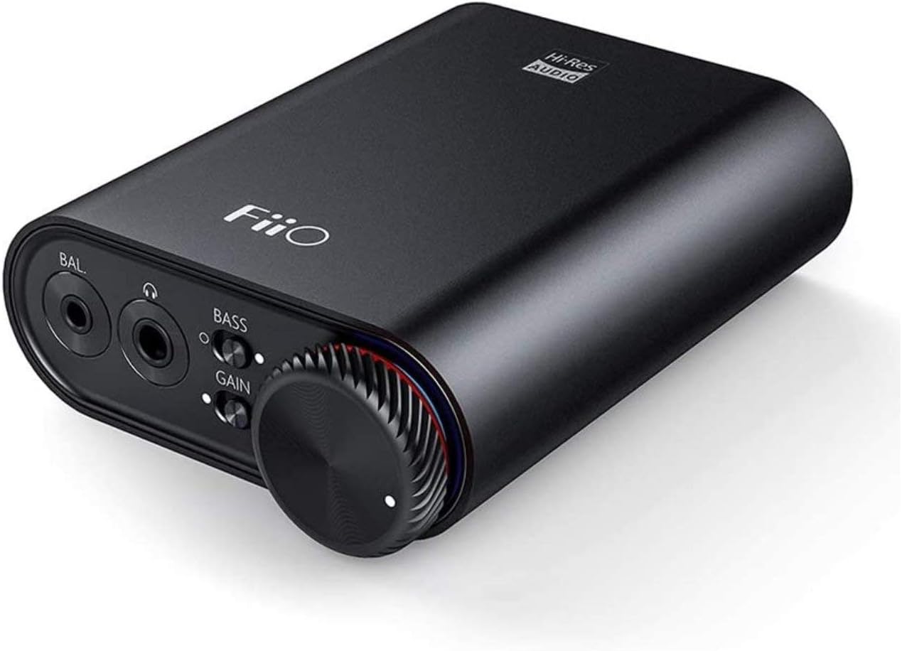 FiiO New K3 USB Decoder Headphone Amplifier USB-C DAC with Stereo Mini Male to Stereo Mini Male Cable and 3.5mm M/F Shielded Stereo Audio Extension Cable