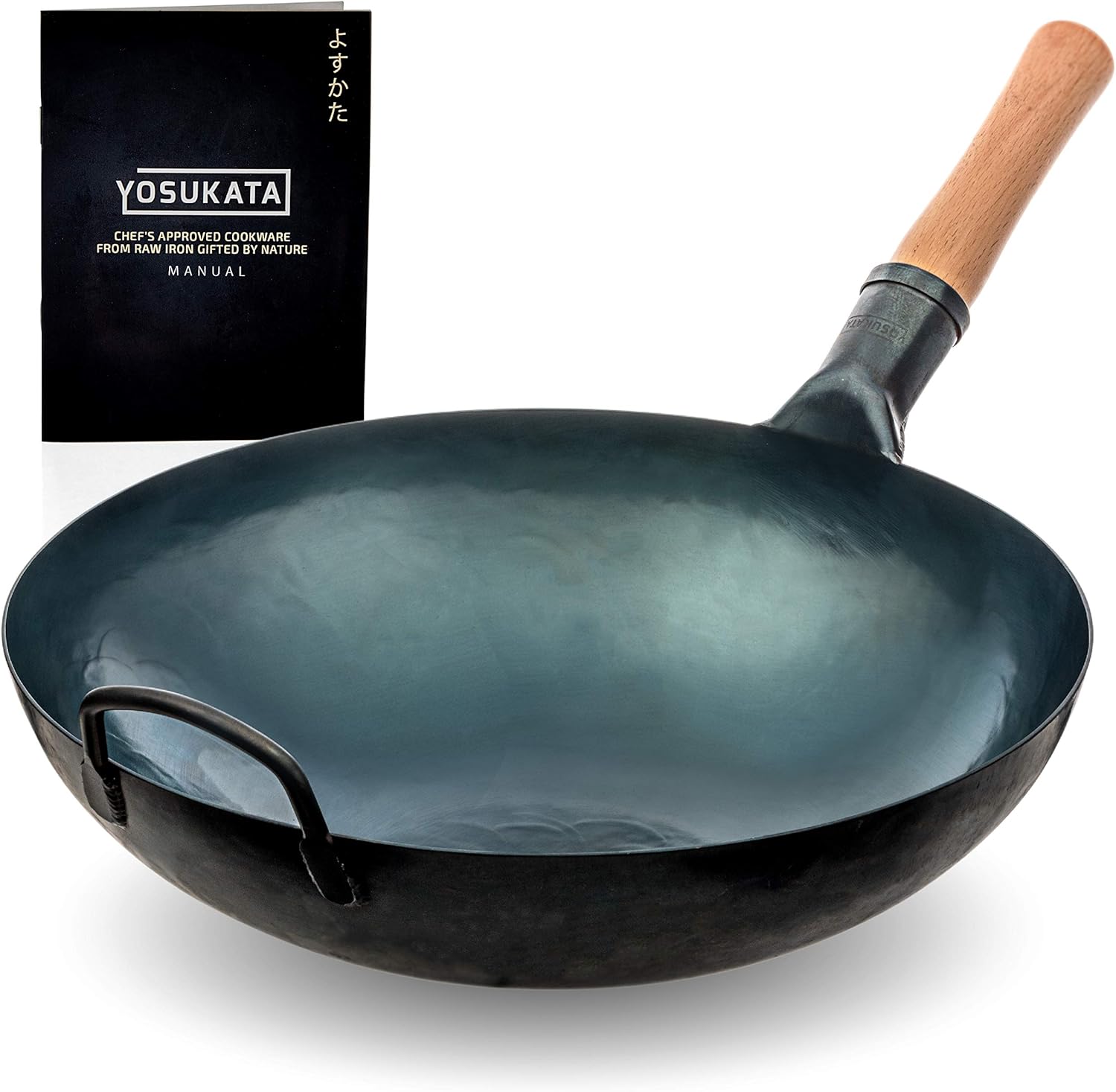 Yosukata Blue Carbon Steel Wok Pan – 14