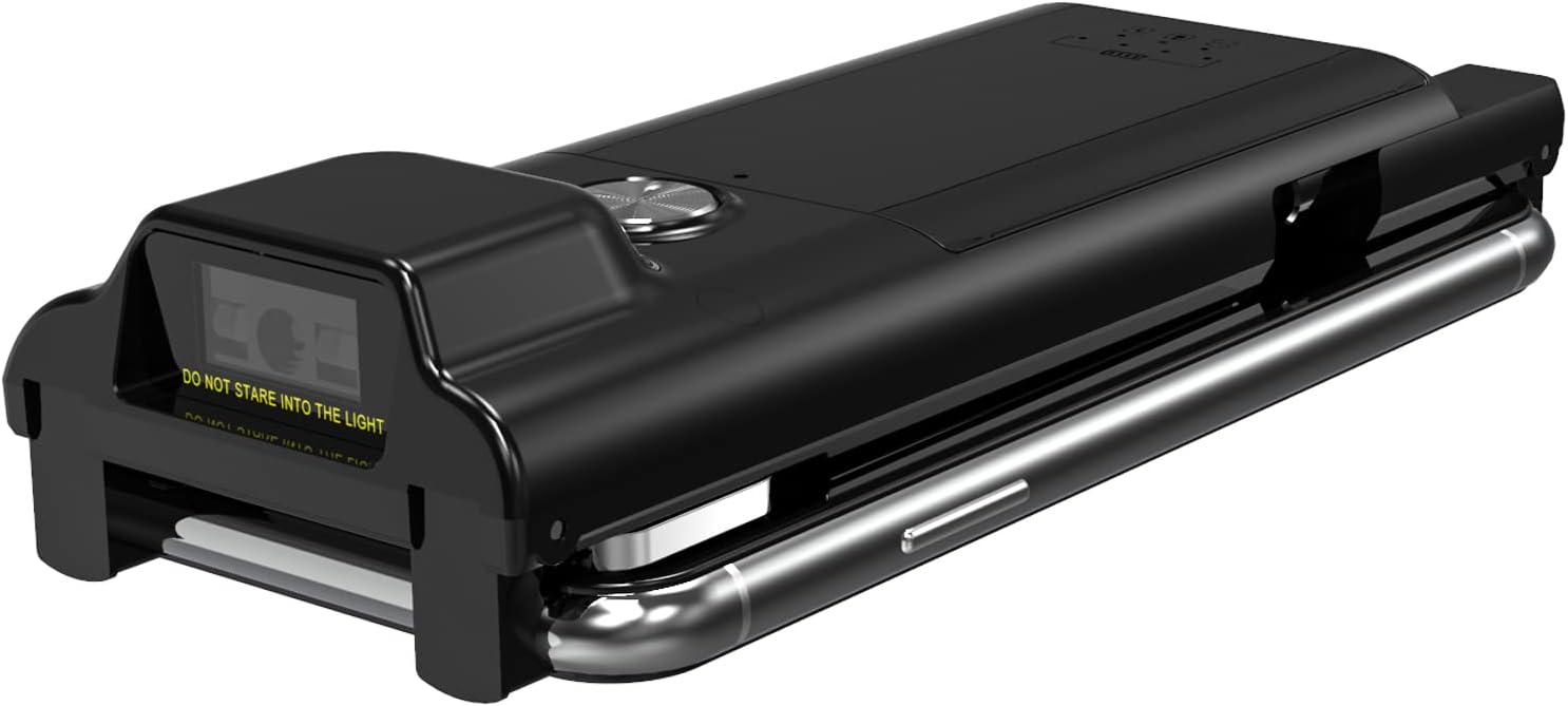 NADAMOO 2D Wireless Barcode Scanner Bluetooth Compatible, with Adjustable Back Clip CMOS Bar Code Scanner for 1D 2D QR PDF417 Code, Work with Windows, Mac, Android, iOS, 300000 Pixels