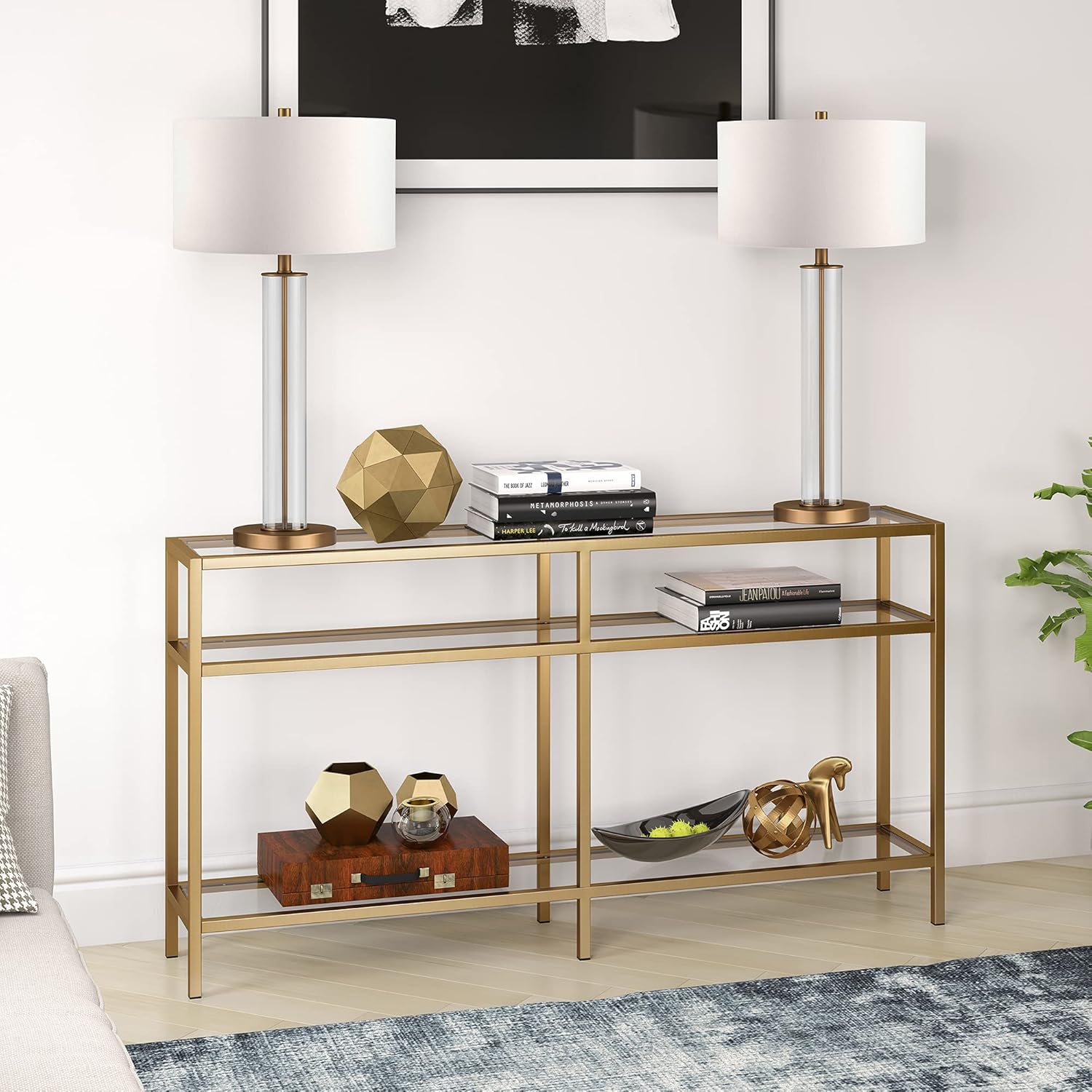 Henn&Hart Modern Console Table, 55