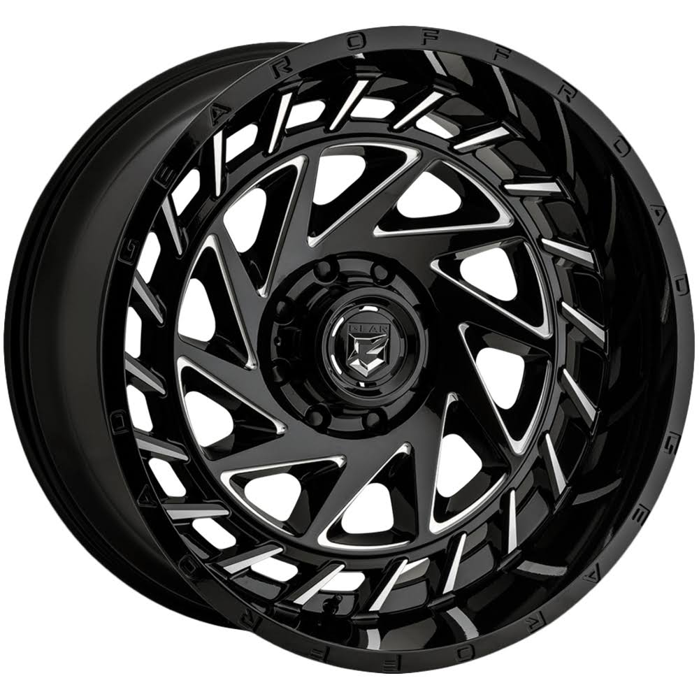Gear Off-Road Milled Gloss Black End Game Wheel 755BM-2228744