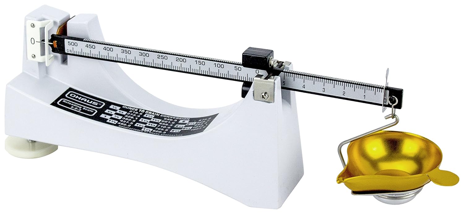 Ohaus 5-0-2 Reloading Scale, Cast Metal, Light Grey Pack of 2