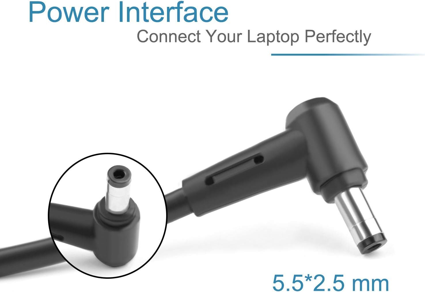 120W 19V 6.15A AC Power Adapter Fit for MSI Laptops GL62M GV62 GE60 GE60 GE62 GE70 GE72 GL62 GP72 GS70 PE60 PE70 PX60 MS-16GA A120A007L ADP-120MH A12-120P1A F137081502027139 FJ-P A120A010L Pack of 2