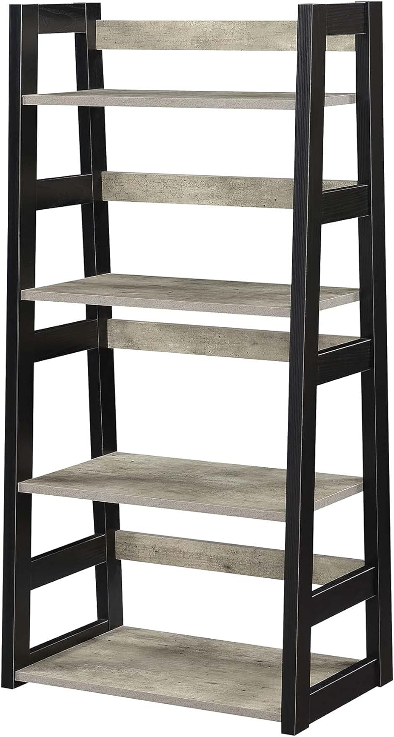 Convenience Concepts Designs2Go Trestle Bookcase, Black Pack of 2