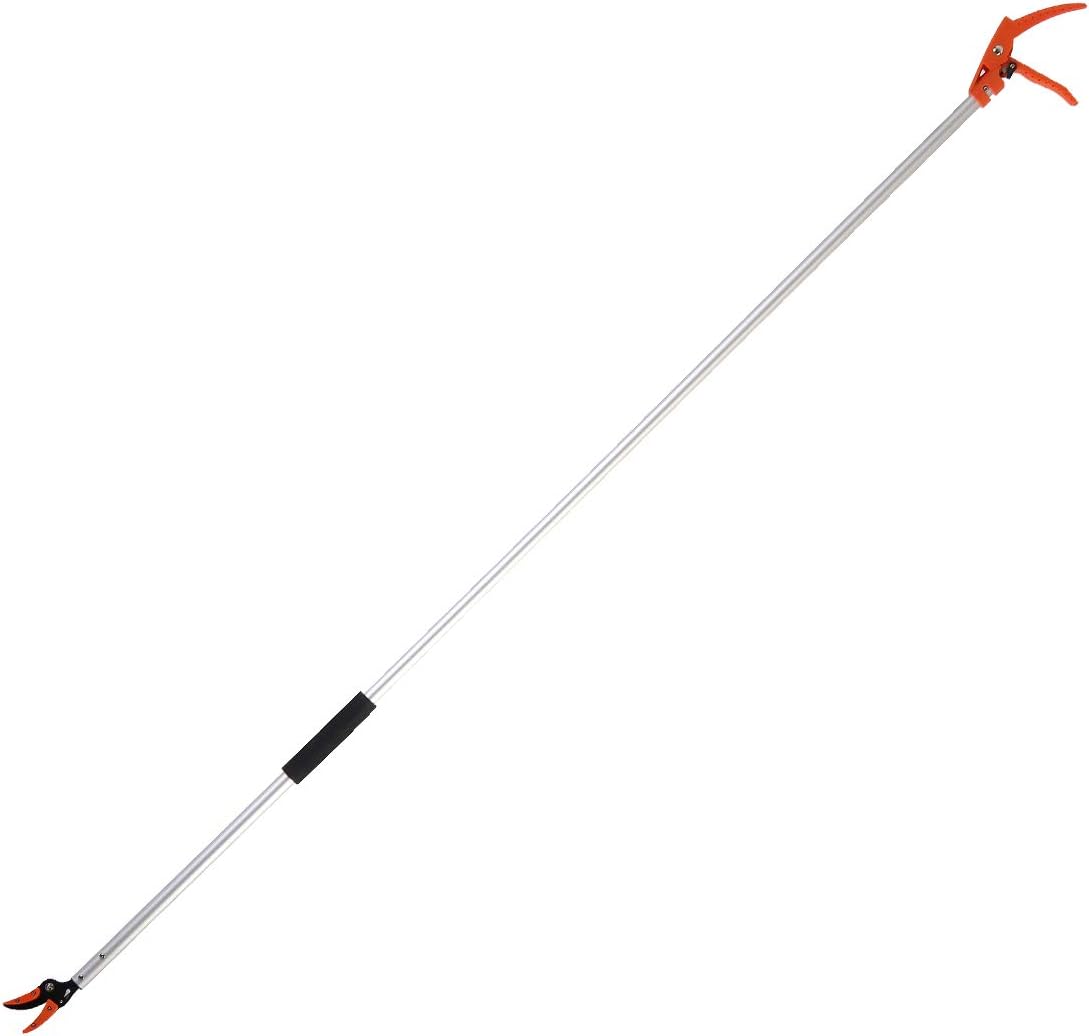 KSEIBI 143020 Long Reach Cut and Hold Bypass Pruner Max Cutting 1/2 inch (7.0 ft - 2.0m)