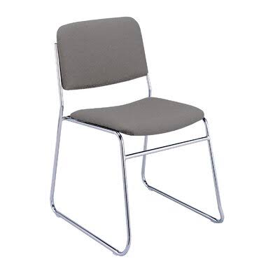 Stacking Chair KFI Studios Arms: Without Arms, Fabric Finish: Grey