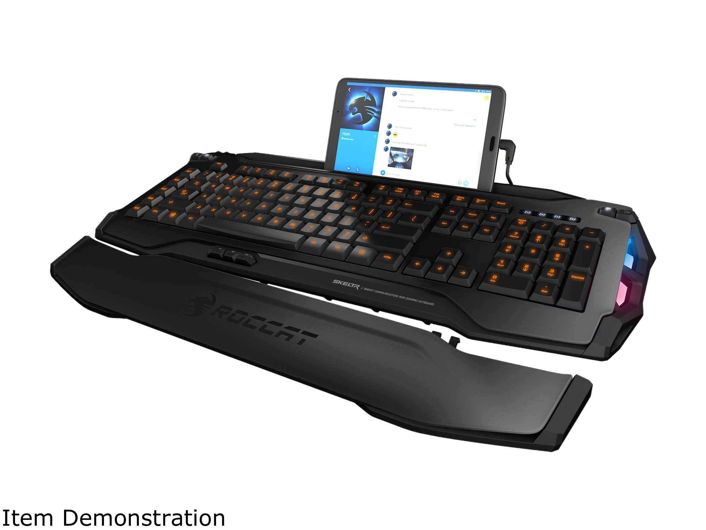 Roccat SKELTR Smart Communication RGB Gaming Keyboard - Black