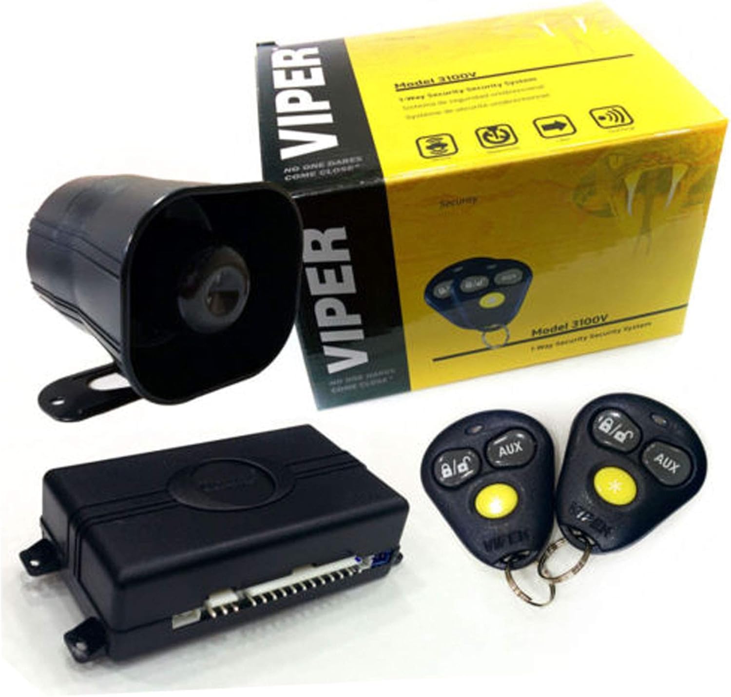 Viper 3100V 1-Way Security System Pack of 2