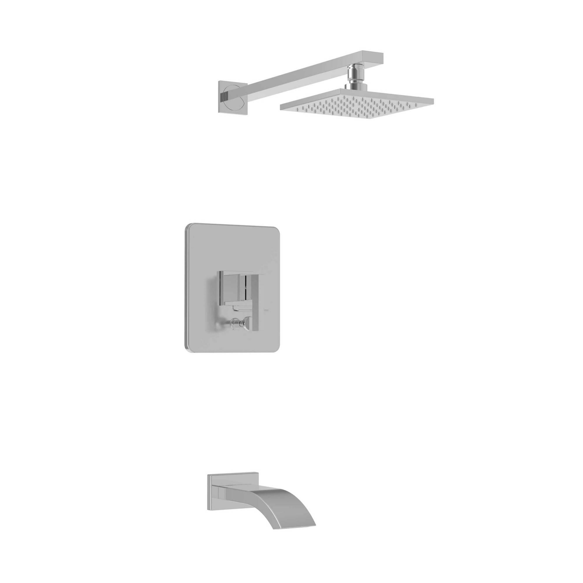 Newport Brass 3-8702BP Blayne Tub and Shower Trim Package with 1.8 GPM - Polished Chrome