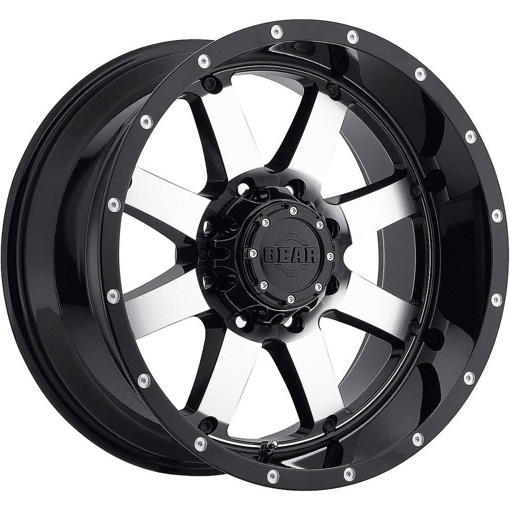 Gear Alloy Big Block 726M Wheel 20x9 8x180 +18mm Gloss Black Machined