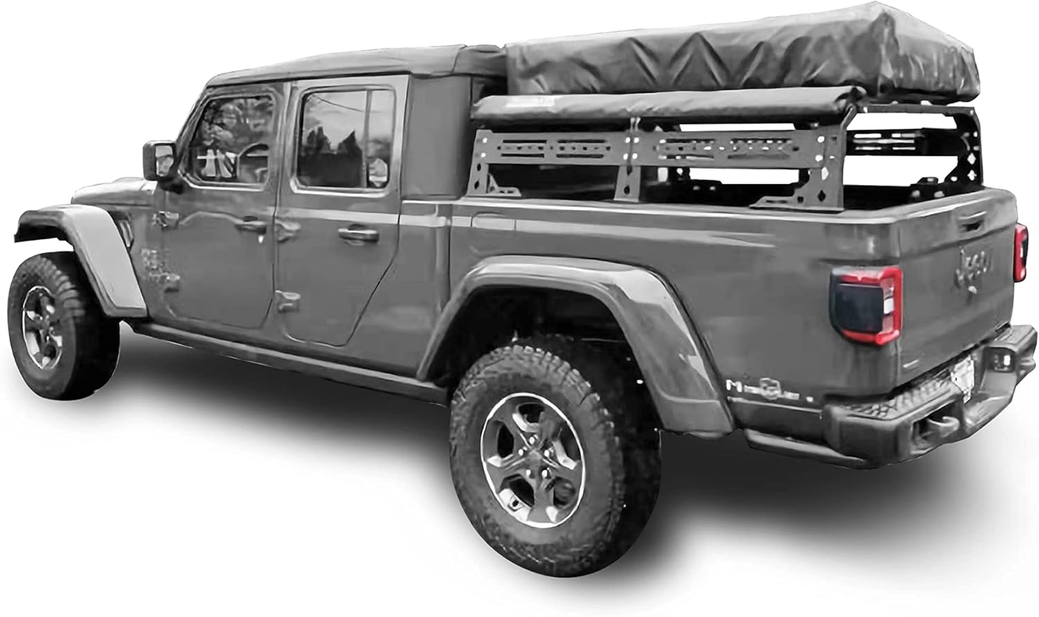 TKMAUTO Plus Truck Adjustable Bed Rack Cargo Carrier Compatible with Jeep Gladiator 2020 2021 2022