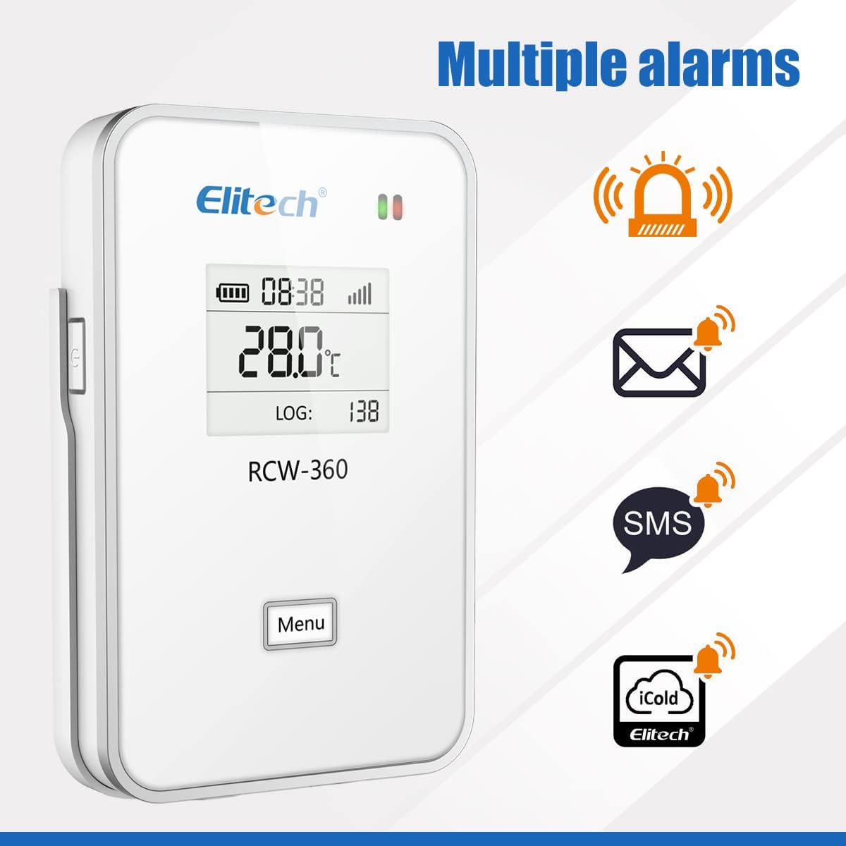 Elitech RCW-360 WiFi Temperature Data Logger Sensor WiFi Thermometer - 10 Pack