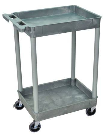 Zoro Select STC11-G Utility Cart 300 lb. Capacity, 24x22L x 18x22W