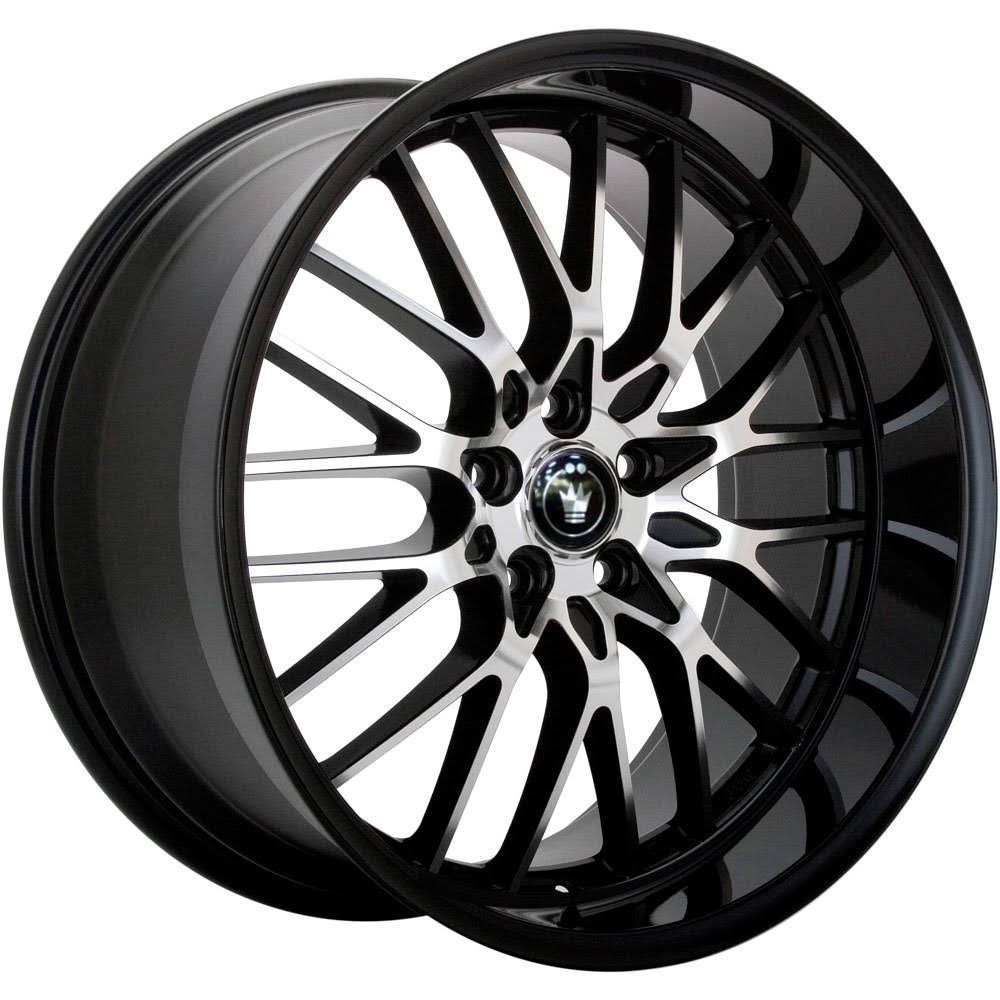 Konig La Lace Machined Black 18x8 5x100 35mm (LA88510355)
