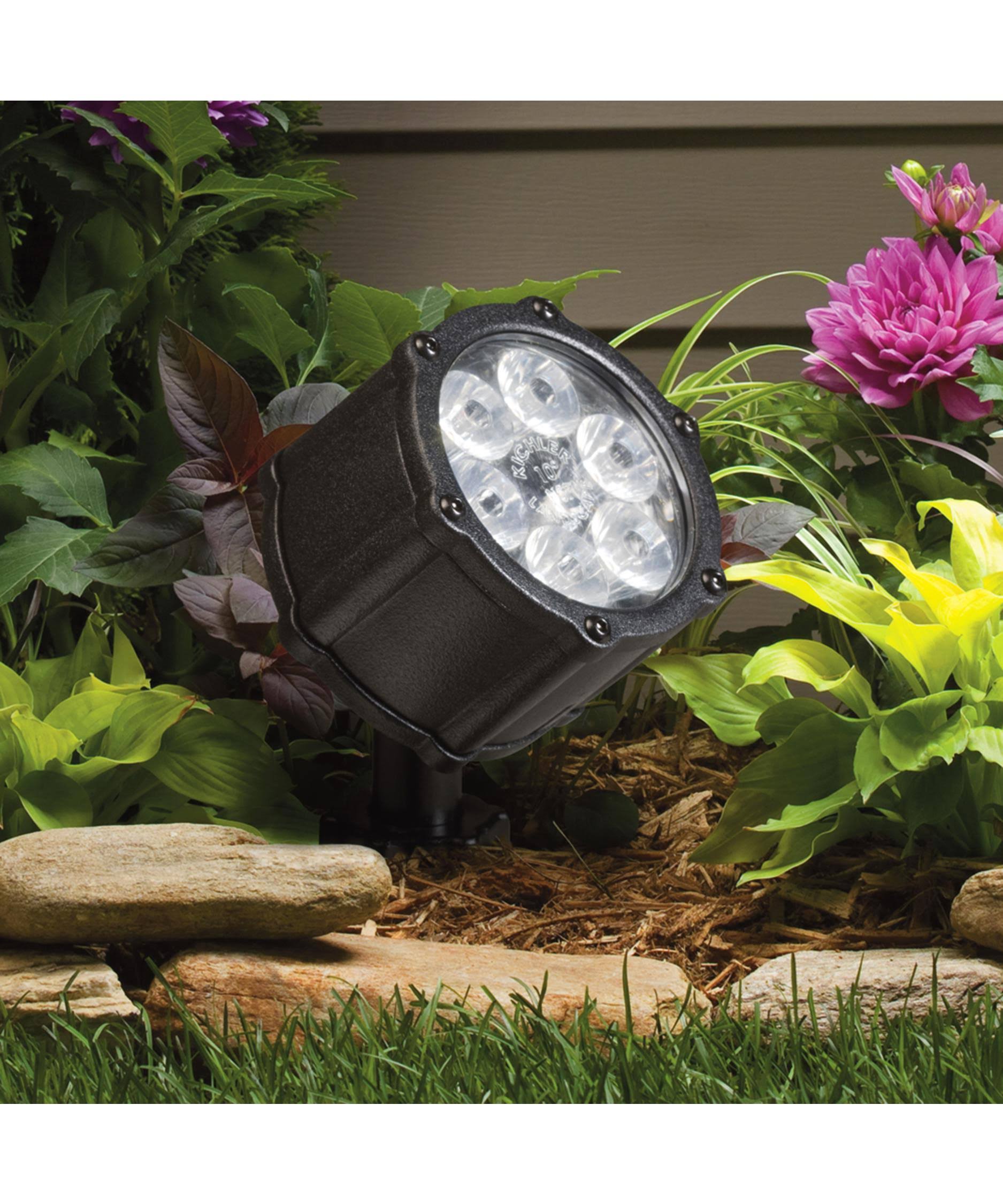 Kichler 15743BKT Accent LED 8.5W 60-Degree Wide, Textured Black