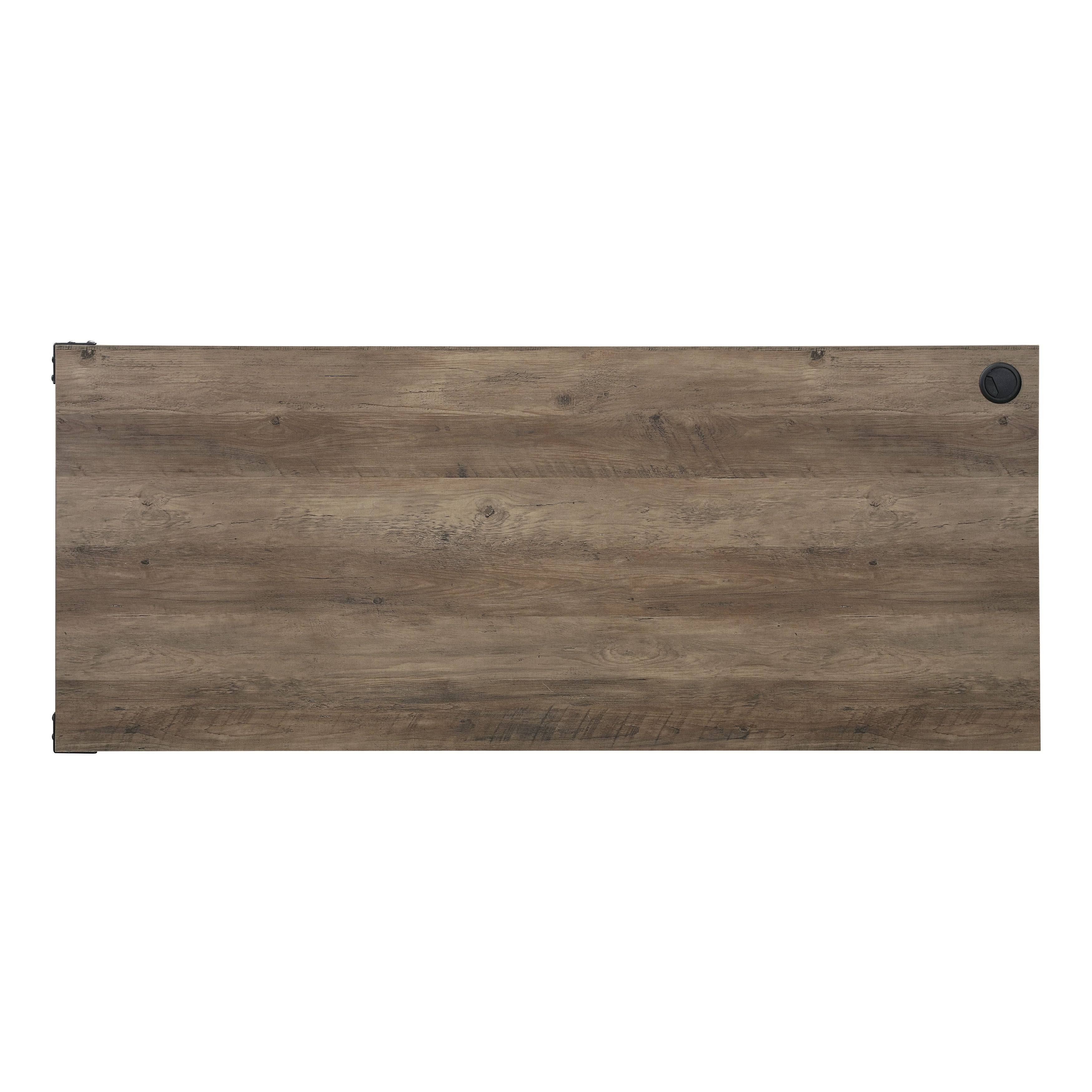 Acme Furniture Zakwani Writing Desk in Rustic Oak u0026 Black Finish