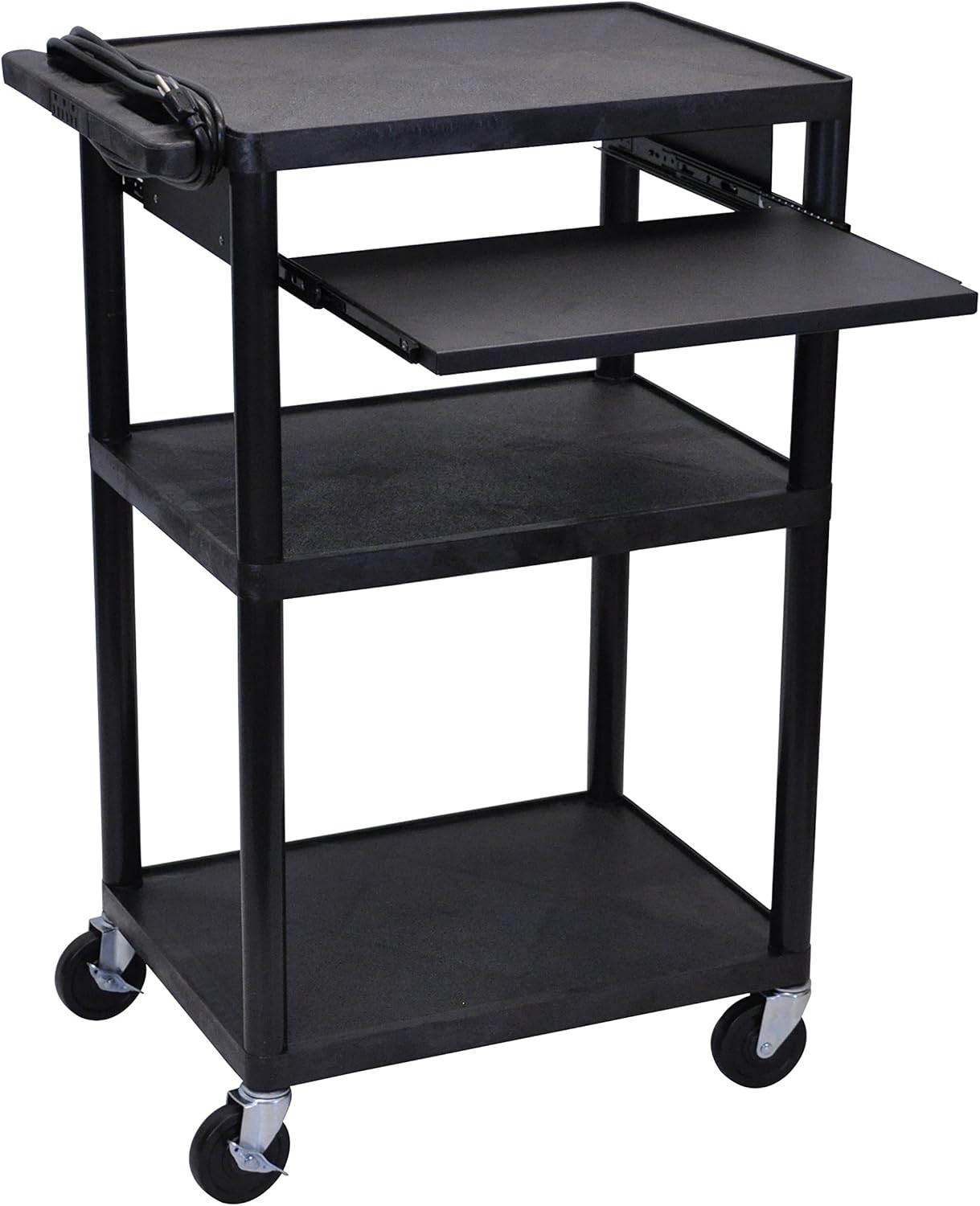 LUXOR LP42LE-B Tall Media Cart, 41