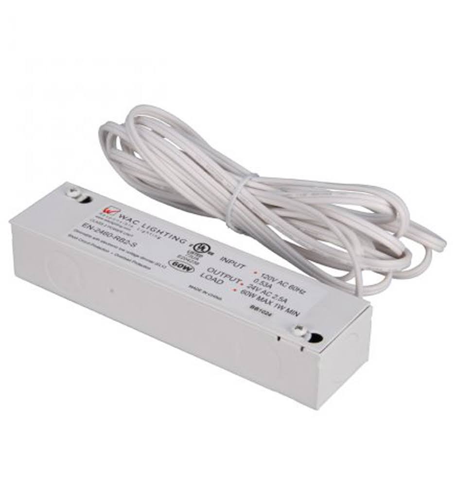 WAC Lighting EN-2460-RB2-S 24V 60W Class 2 Remote Transformer