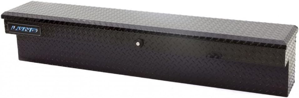 Lund Specialty Storages Box Universal Aluminum - Black | Dim A: 48; Dim B: 8; Dim C: 11.5; Dim D: 11.5; Dim E: 5.25; Dim F: 4.25