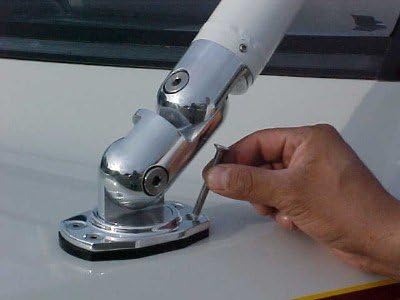 Krypt Wakeboard Tower Feet Kit, Mounting Hardware Fits Most Towers Tubing, Mounts are Polished Aluminum, Hardware is Stainless Steel, Kit Includes 4 Complete Mounting Feet, Backing Plates, Rubber Pads