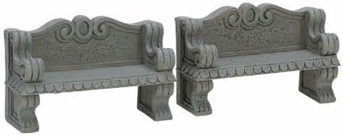 Lemax Stone Bench - Package of 2