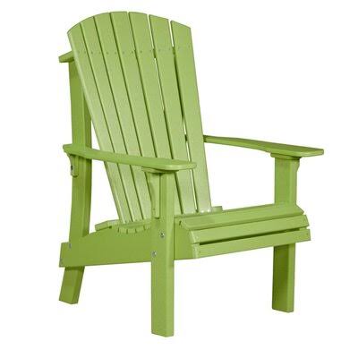 Zussen Royal Plastic Adirondack Chair Ebern Designs Color: Lime Green
