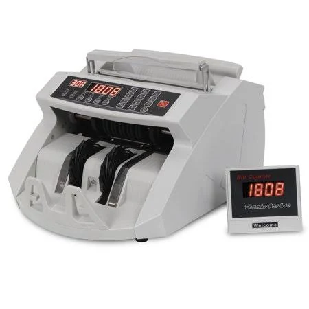 Zeny Money Bill Counter Detector Display Currency Cash Counter Bank Machine, Banknote UV and mg Coun