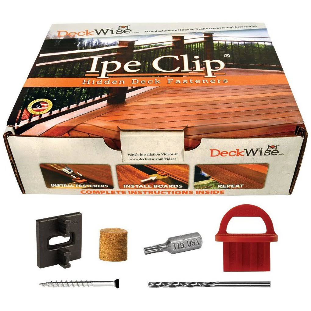DeckWise Extreme4 IPE Clip Black Biscuit Style Hidden Deck Fastener Kit for Hardwoods