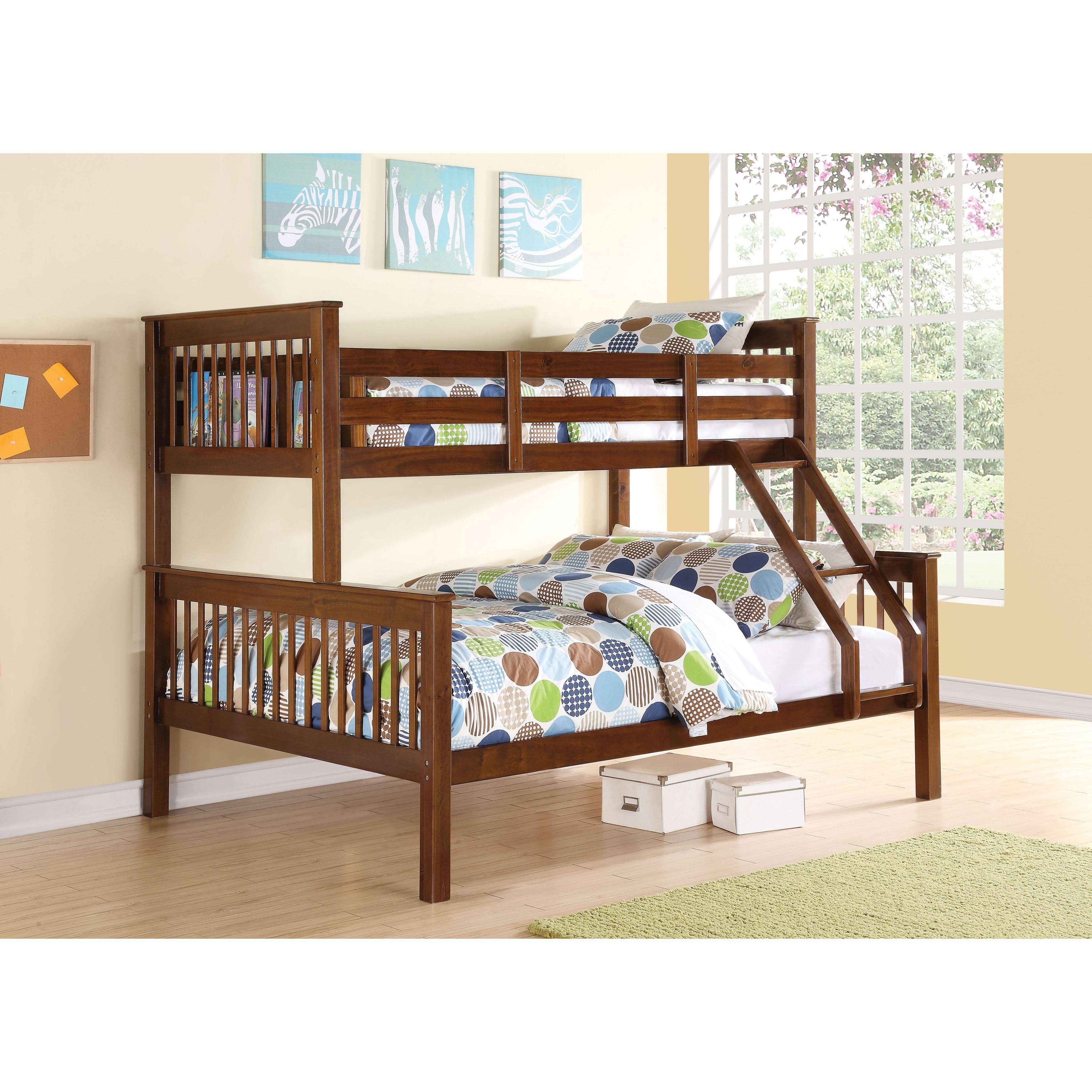 Acme Haley Twin/Full Bunk Bed Walnut