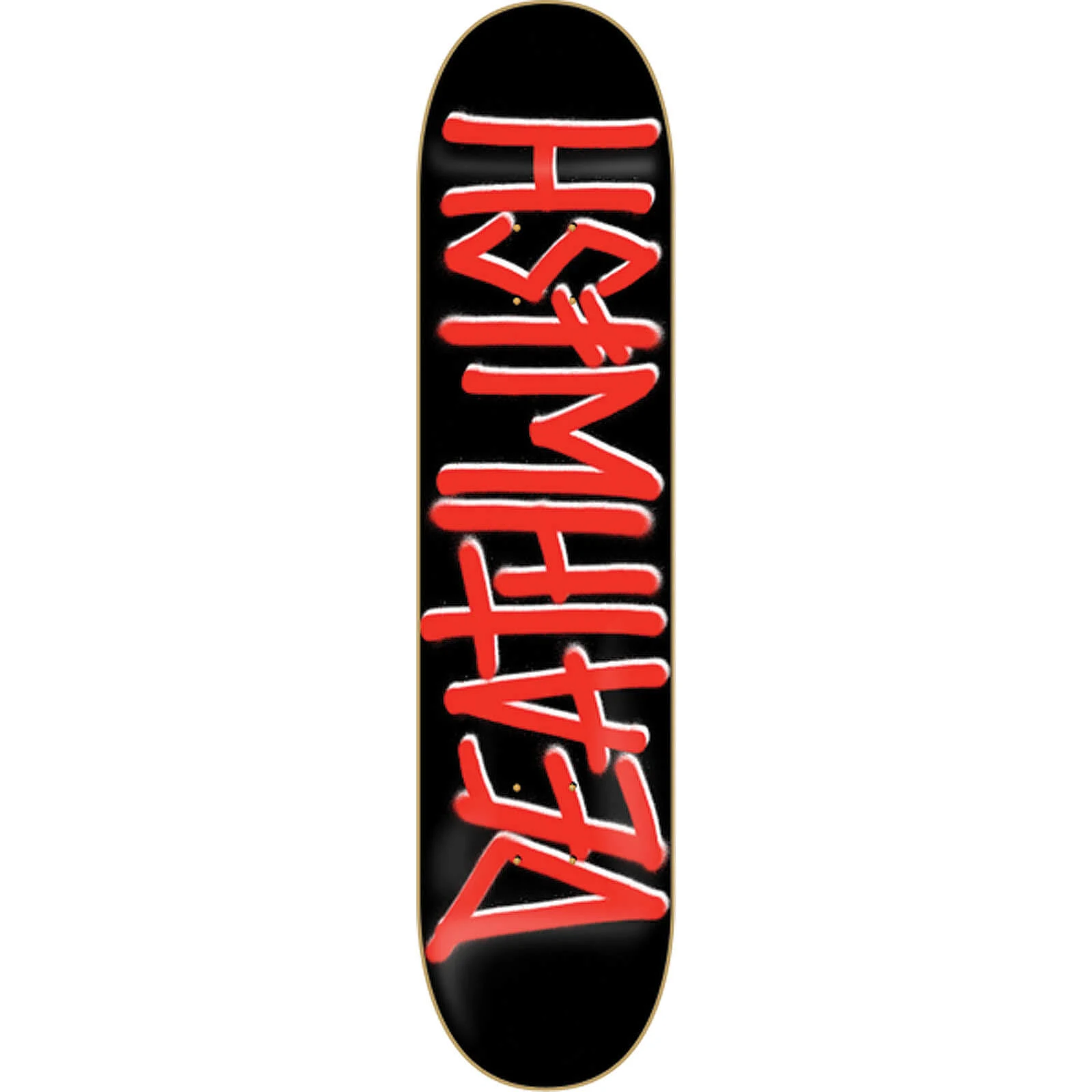 Deathwish Skateboards Deathspray Black / Red Skateboard Deck - 8.25x22 x 32x22