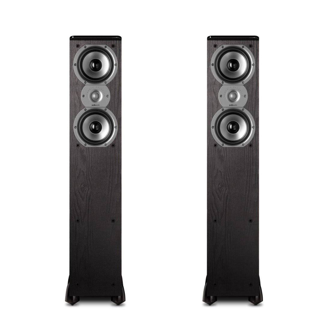 Polk Audio TSi300 2-Way Floor-standing Speaker - Pair - Black