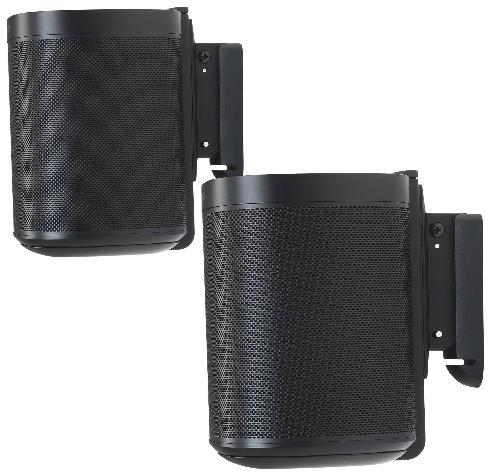 Flexson Wall Mounts for Sonos One - Pair (Black)