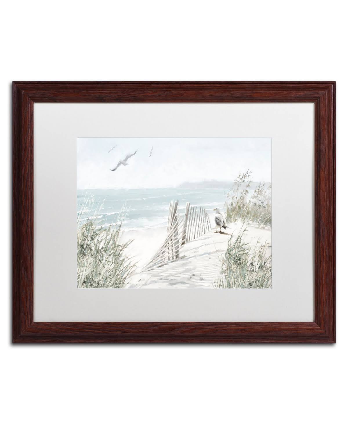 Trademark Art The Macneil Studio 'Coastal Dunes' Matted Framed Art