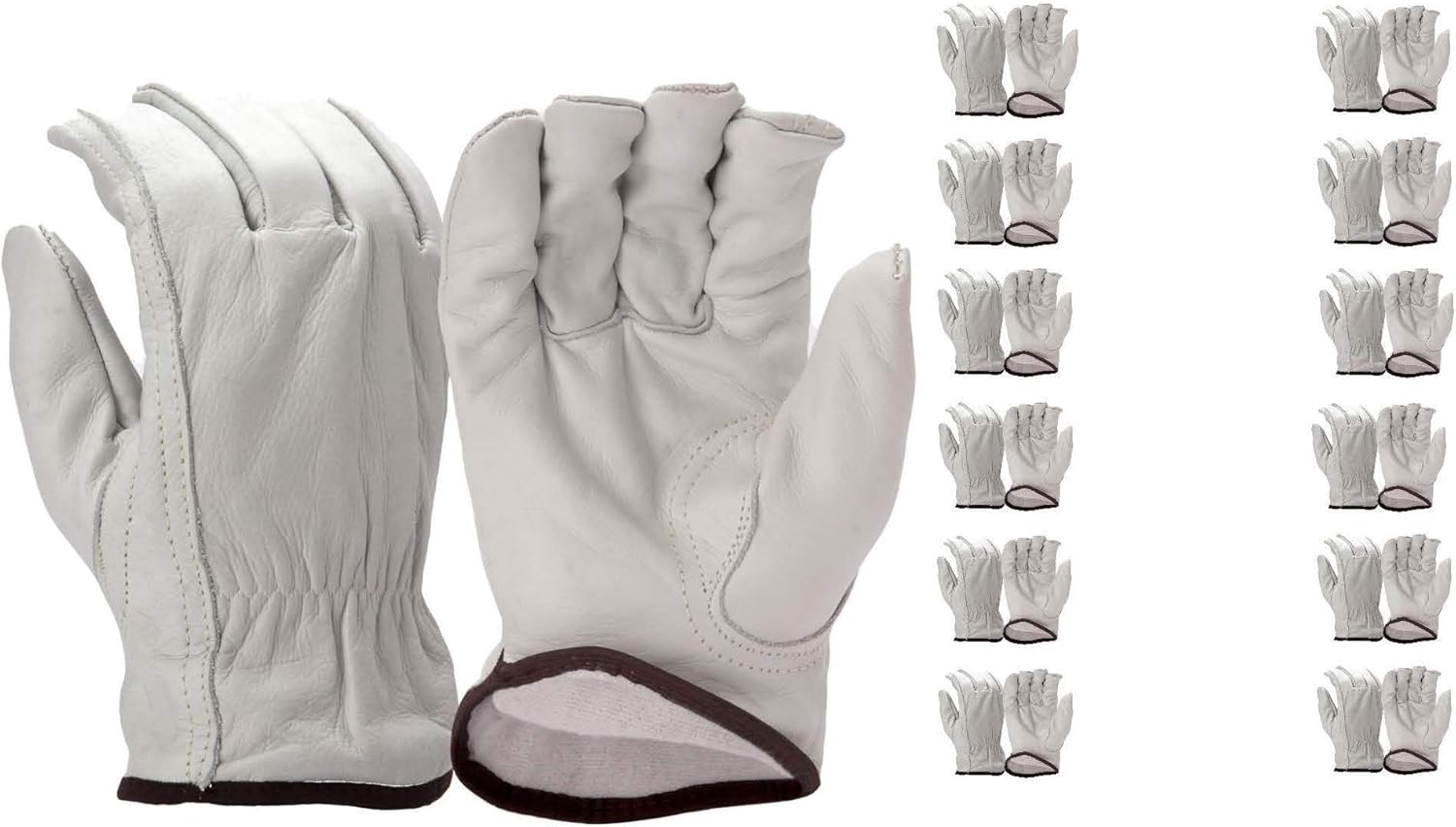 Pyramex GL2006K Series Insulated Cowhide Leather Driver Glove 12 PACK