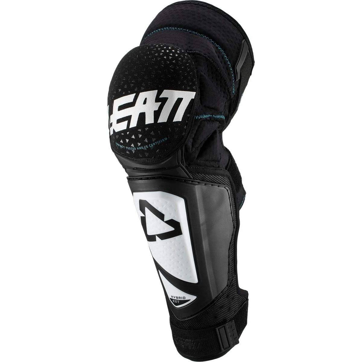 Leatt Knee u0026 Shin Guard 3DF Hybrid EXT - L/XL - White-Black