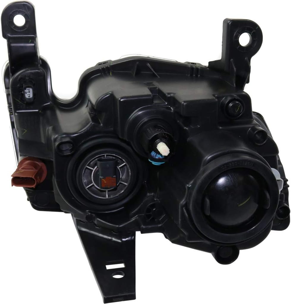 For Jeep Grand Cherokee Headlight Assembly 2017 2018 2019 Driver and Passenger Side Pair/Set | Halogen Type | Black Trim | Standard Type | CAPA | CH2502309 + CH2503309 | 68266647AD + 68266646AD