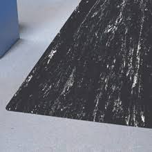 Box Partners MAT207BK 3 x 5' Black Marble Anti-Fatigue Mat