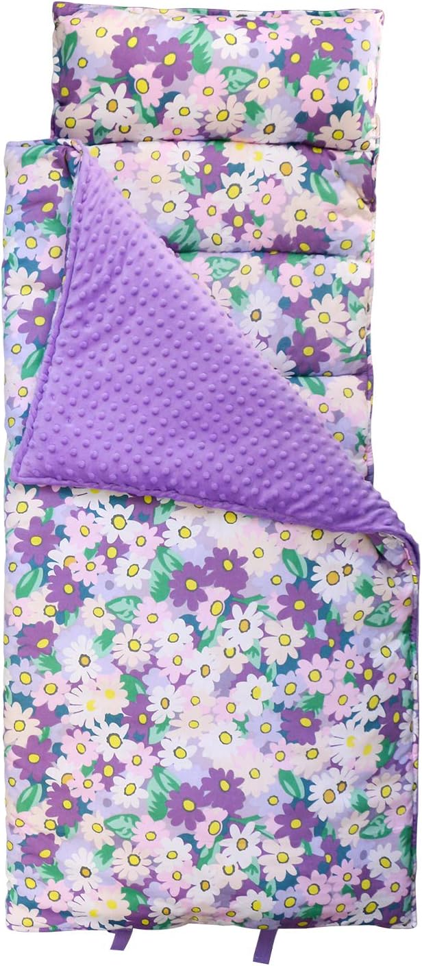 Hi Sprout Kids Toddler Lightweight and Soft Nap Mat- Minky Dot& Cotton-Stars Pack of 2