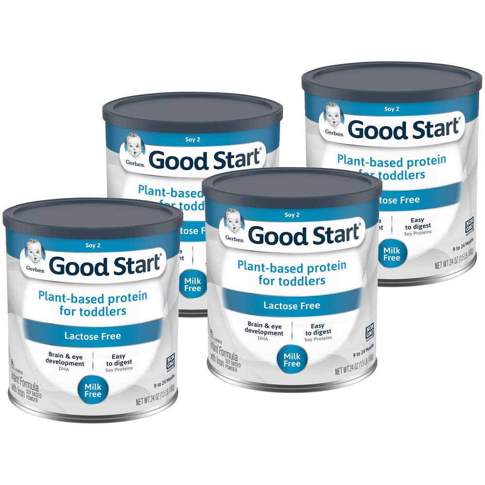 Gerber Good Start Soy Infant & Toddler Formula, 4 Count Pack of 2