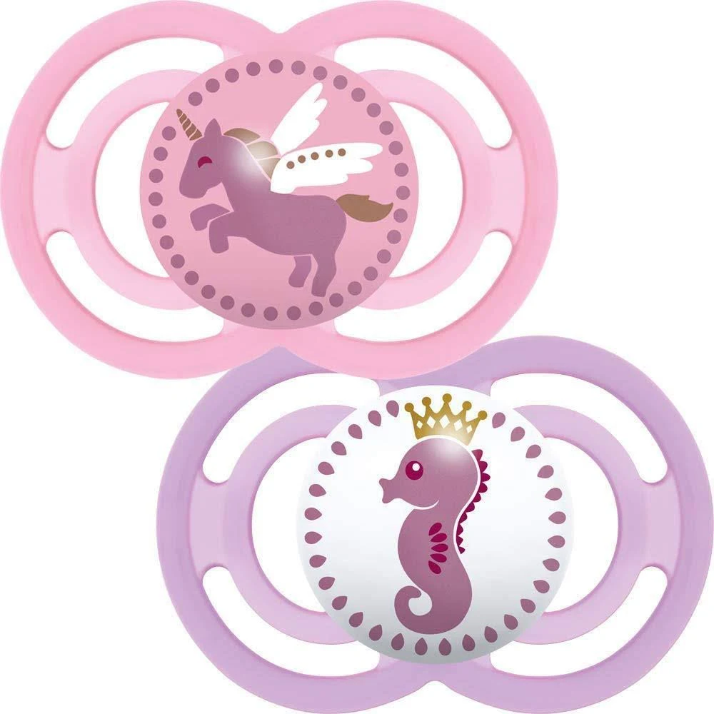 Mam Perfect 6+m Soother 2 Pack - Pink