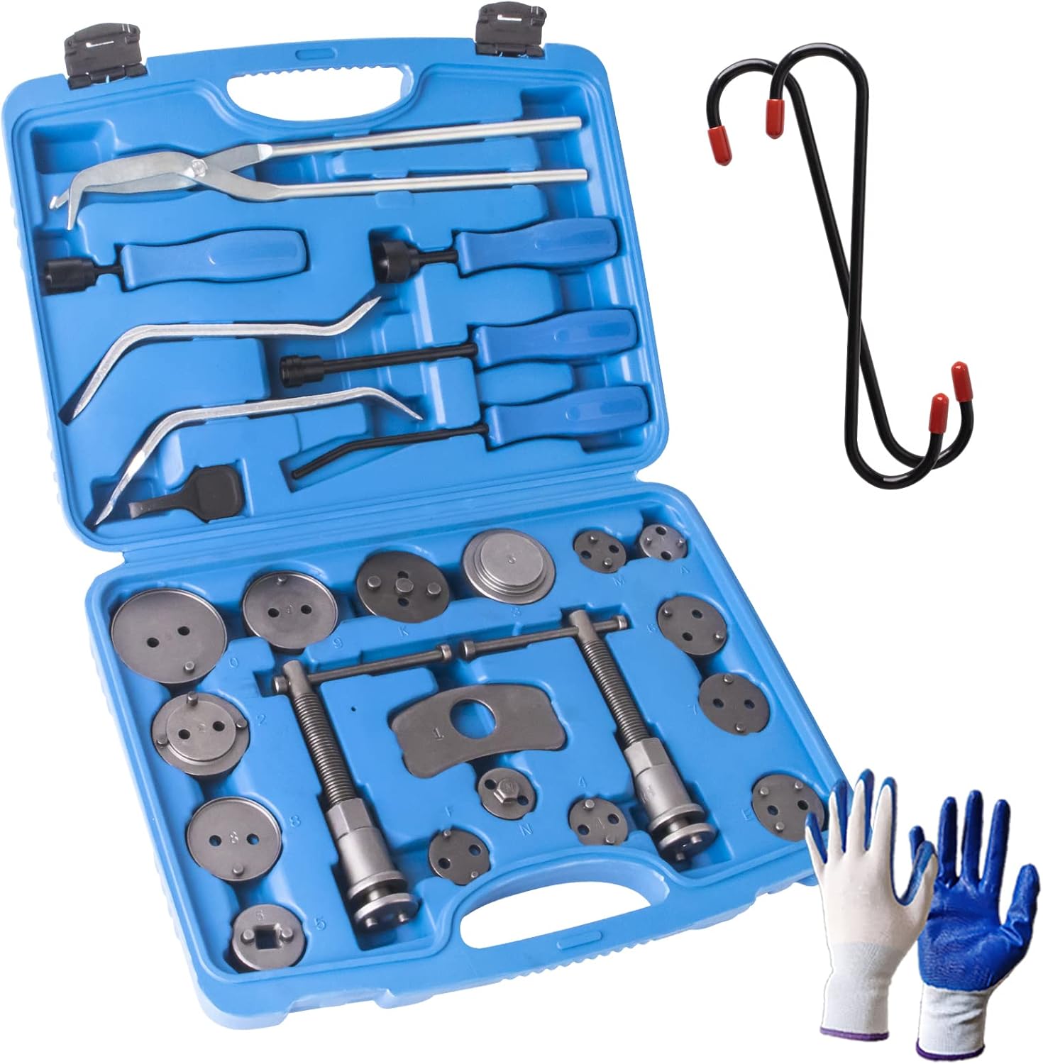 Fumrtcy Brake Tool Sets, 18Pcs Disc Brake Caliper Tool Set Wind Back Tool Kit & 8Pcs Drum Brake Tool Kit &ndash; Removal and Installation Tools