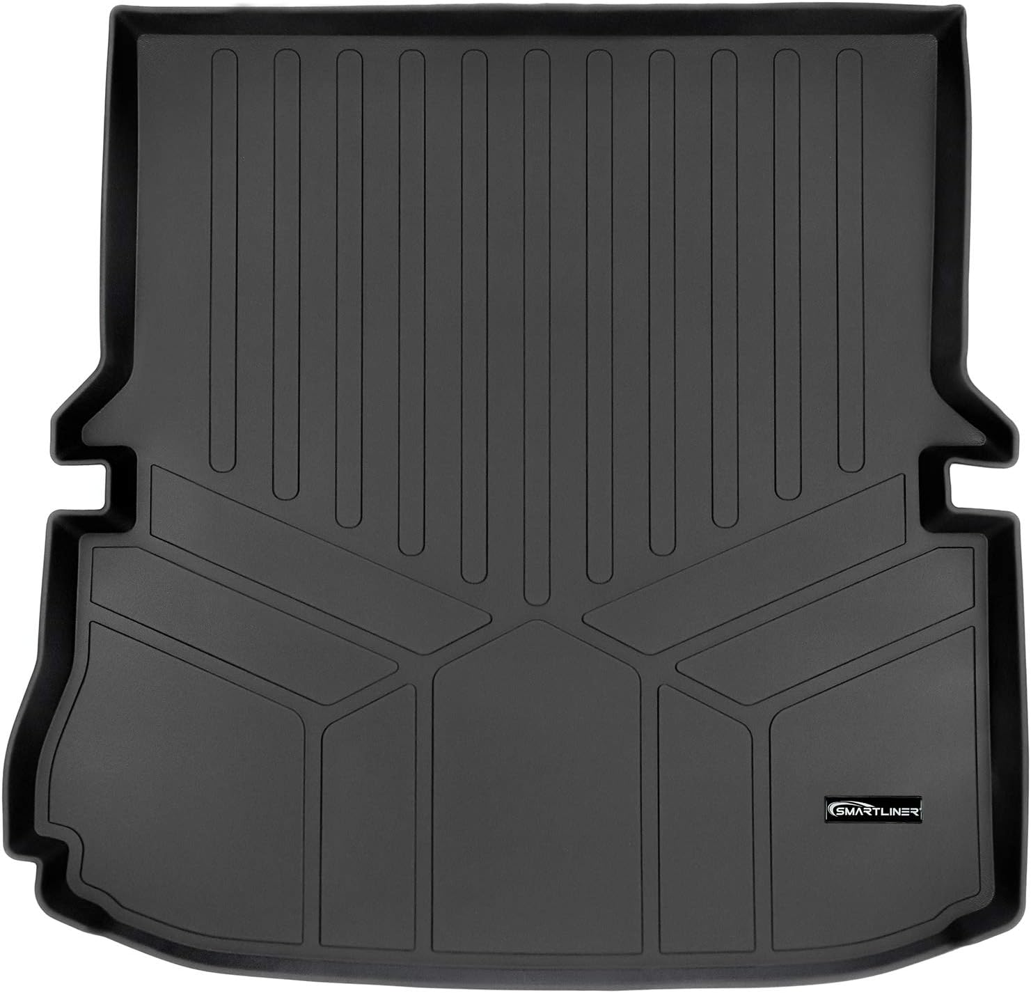 SMARTLINER All Weather Custom Fit Cargo Trunk Liner Floor Mat Behind 2nd Row Black for 2011-2019 Ford Explorer