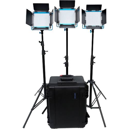 Dracast DR-DRL500SNBC3LK LED 500 S-Series Bi-Color 3-Light Kit with NP-F Battery u0026 Hard Case