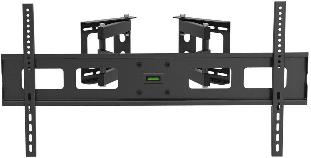 Monoprice Cornerstone Series Full-Motion Articulating TV Wall Mount Bracket - for TVs 37in to 63in Max Weight 132lbs VESA Patterns Up to 800x400 Black Pack of 2