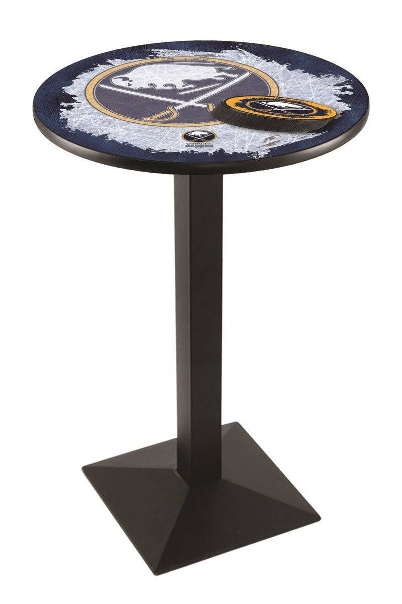 Holland Bar Stool L217B3636BufSab-D2 36 in. Buffalo Sabres Pub Table with 36 in. Top Black