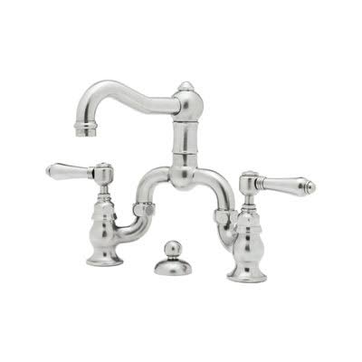 Rohl A1419XMAPC-2 Acqui Deck Mount Bridge Lavatory Faucet w/ Cross Handles