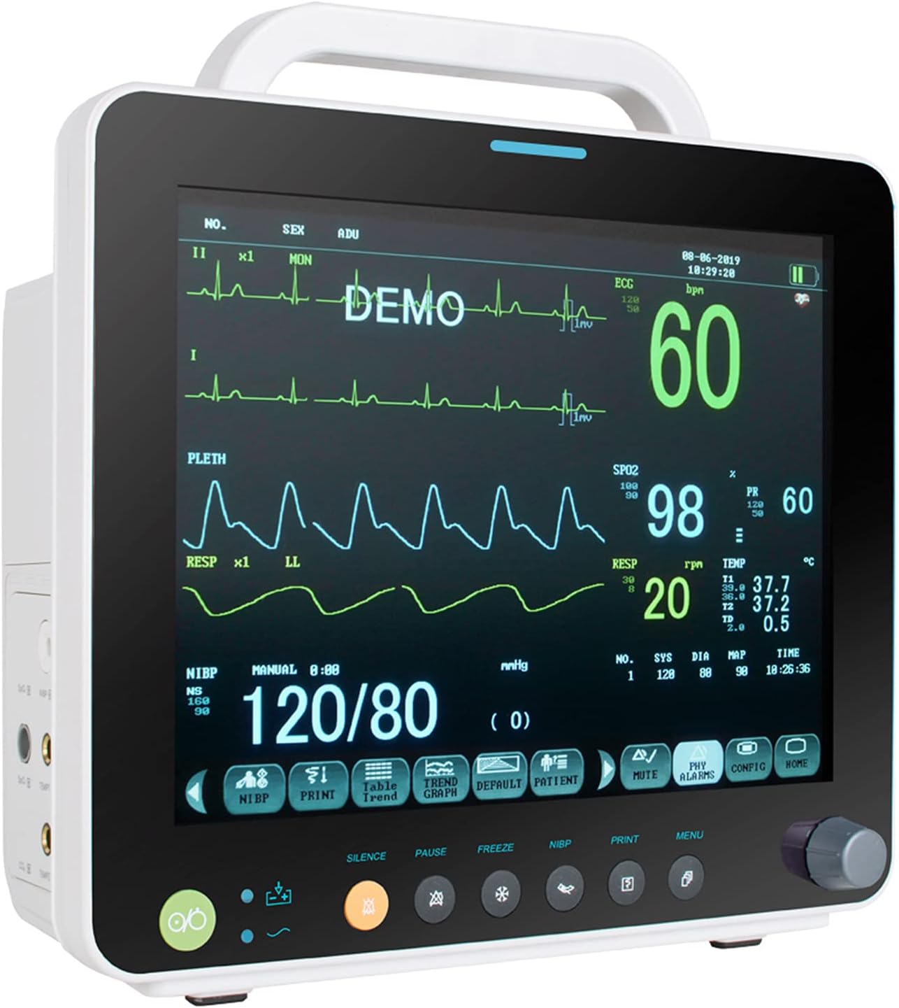 Denshine Portable Multi-Parameter 12 Inch LCD Display Color Screen Machine-US Shipping