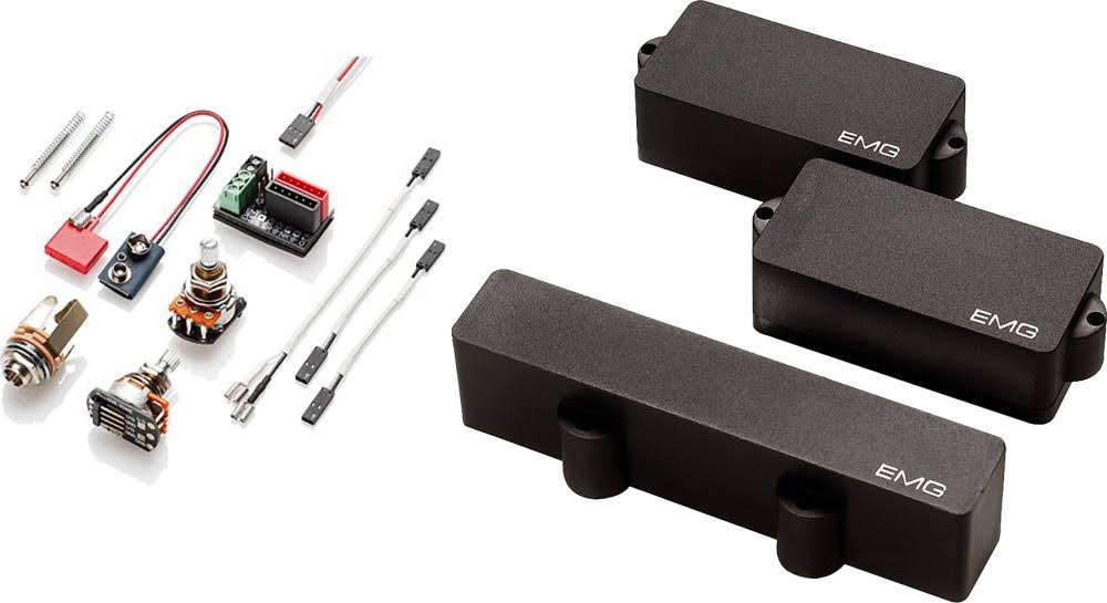 EMG PJ Bass Pickup Set (Black)