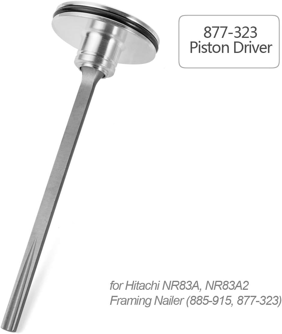 Eagleggo Parts 878-303 877-323 Piston Driver & Bumper Kit Fit for Hitachi NR83A, NR83A2, NR83A2(S) Air Nailer - Replaces 877323, 885-915, 883-511, 878-649, 877-376 Pack of 2