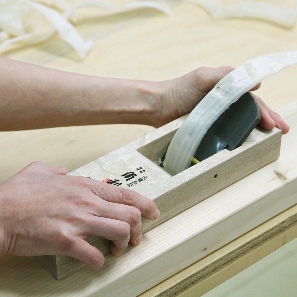 KAKURI Woodworking Japanese Block Plane 60mm, Manual KANNA Wood Planer for Finishing Wood Surface, 2.9&times;2.7&times;10.1 inches (41937)